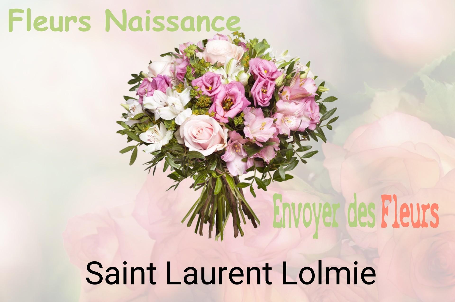 Bouquet de fleurs de naissance livré à Saint-Laurent-Lolmie